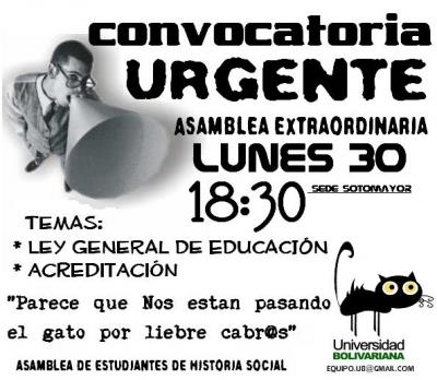 Lunes 30 de Junio 18:30 Sede Sotomayor